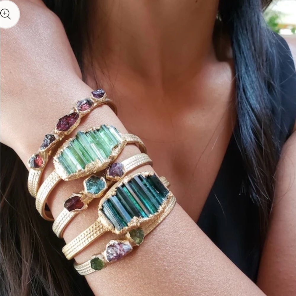 Green Tourmaline Cuff